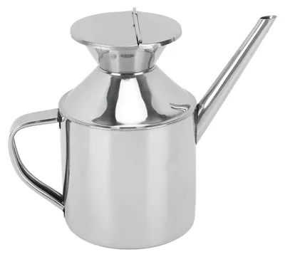 Produktbild von Edelstahl-Ölkanne, Mehrzweckbehälter, Spenderflasche für Sojasauce, Essig, Kochwein mit Griff