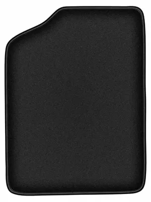 Productafbeelding van Velours bestuurdersmat voor Renault 5 1972-1985 (hatchback) – zwart, op maat – Wielganizator DURBAN