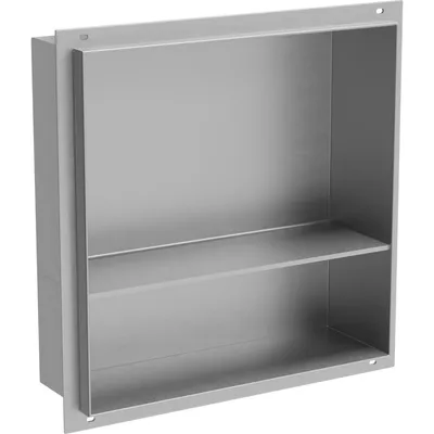Zdjęcie produktu dla Mexen X-Wall-NR półka wnękowa bez kołnierza z półką 30 x 30 cm, inox - 1911303010S