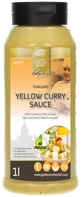 Obrázek produktu pro Golden Turtle Chef žlutá thajská kari omáčka jemná 1000ml