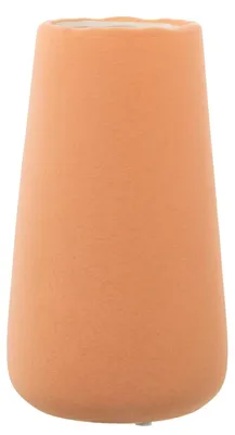 Konische Keramik-Tafelvase, braun, 13x13x23 cm