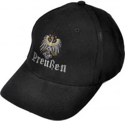 Produktbild von Baseballcap mit Einstickung - Preußen Adler - 68925 schwarz