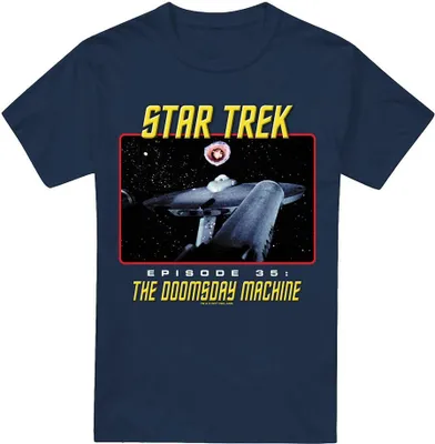 Immagine prodotto di Star Trek - Maglietta da uomo "The Doomsday Machine" TV5679 (S) (blu navy)