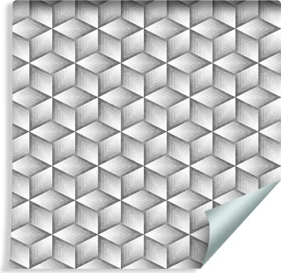 Produktbild von 10m VLIES TAPETE Rolle Geometrie Würfel 3D Effekt XXL