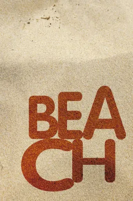 Zdjęcie produktu dla Obraz z nadrukiem typograficznym - Plaża (120 x 80 cm)