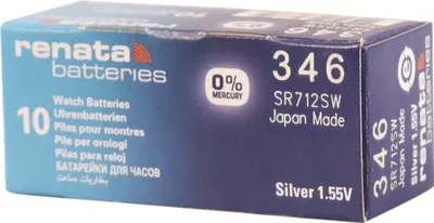 Produktbild von RENATA Silberoxid-Knopfzellen, 0% Quecksilber, 10 Stk., R301-R399