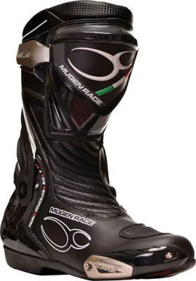 Zdjęcie produktu dla MUGENRACE Sphantom 3 – perforowane buty motocyklowe, czarne, rozmiar 39