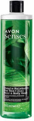 Produktbild von AVON senses Jungle Rainburst 2-in-1 Shampoo & Duschgel für Ihn 500 ml