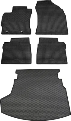 Produktbild von Rigum Gummi Fußmatten + Kofferraumwanne im Set für Toyota Corolla 11 E170/E180