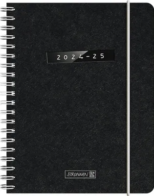 Produktbild von Schülerkal. 24/25 "Monochrome", 2 S. = 1 Woche, A6, schwarz