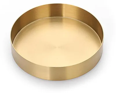 Immagine prodotto di Ciotola decorativa in acciaio inossidabile, rotonda, diametro 14 cm, finitura dorata