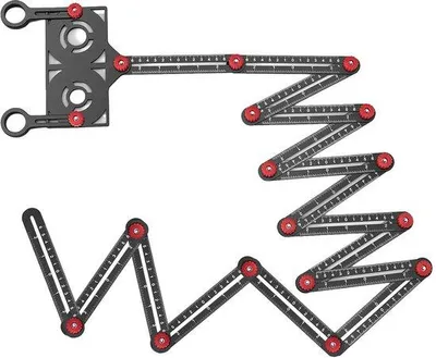 Image de Règle de mesure multi-angles - Locator pour carreaux de céramique - Outil de mesure en aluminium