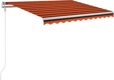Zdjęcie produktu dla vidaXL Markiza automatycznie zwijana 300x250 cm pomarańczowo-brązowa