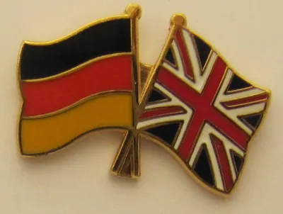 Produktbild von Großbritannien / Deutschland Freundschafts Pin Anstecker Flagge Fahne Nationalflagge