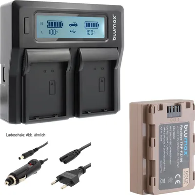 Produktbild von 1x Akku + Lader für Sony NP-FZ100M Alpha 9 II  A9II A9S / A7C A7IV 2250 mAh