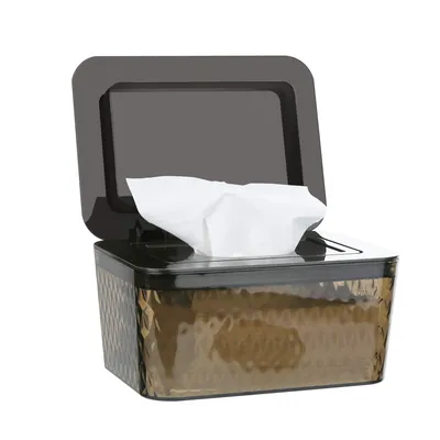 Produktbild von Feuchttücher Box baby Boxen für Babypflegetücher BPA Frei Toilettenpapier Box mit Deckel Tissue Aufbewahrungskoffer für Zuhause und Büro (Braun Box)