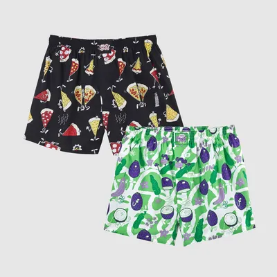 Produktbild von Lousy Livin 2-Pack Boxershorts "Pizza & Coconut" Chill L
