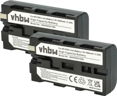 Produktbild von vhbw 2x Akku kompatibel mit Grundig XEPHIA LC5000HE, XEPHIA LC3000HE Videokamera Camcorder (1800 mAh, 7,2 V, Li-Ion)