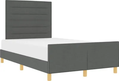 Immagine prodotto di Struttura del letto Grigio scuro 120 x 190 cm Tessuto