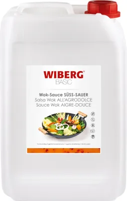 Obrázek produktu pro Omáčka do woku, sladkokyselá, 5000 g, značka Wiberg