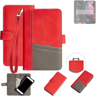 Produktbild von K-S-Trade Handy Schutzhülle für Oukitel WP32 Hülle Portemonnee Brieftasche Klapphülle Kartenfächer Flip Wallet Case Etui