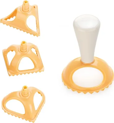 Zdjęcie produktu dla Tescoma 630049, Stempel/wycinaczka do ravioli, Plastik, Biały, Żółty, 90 mm