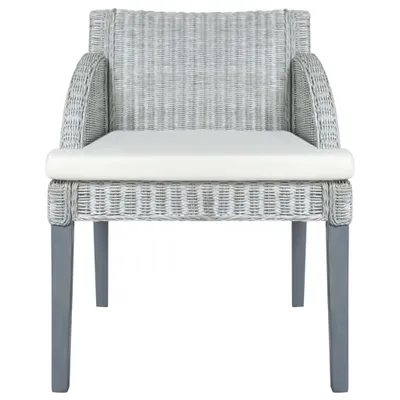 Produktbild von VidaXL 325485, Mango-Holz, Rattan, 600 mm, 590 mm, 760 mm, 1 Stück(e), Grau