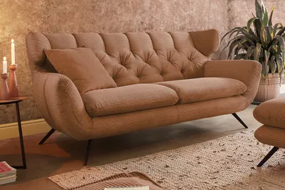 Produktbild von KAWOLA Sofa CHARME 3-Sitzer Cord rost