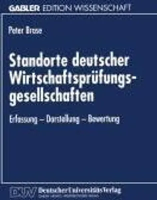 Obrázok produktu pre Standorte deutscher Wirtschaftsprüfungsgesellschaften