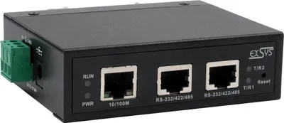 Produktbild von EXSYS GmbH Serial Device Server 2x RS232/422/485, mit Netzadapter (EX-61002)