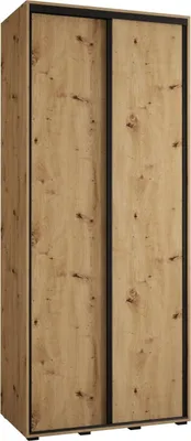 Produktbild von MEBLE KRYSPOL Davos 1 Schrank, zwei Türen - 235,2x120x45 cm - Artisan  Artisan Schwarz