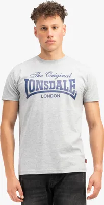 Produktbild von Herren T-Shirt normale Passform COLSBROOKE Marl Grey/Navy S Lonsdale
