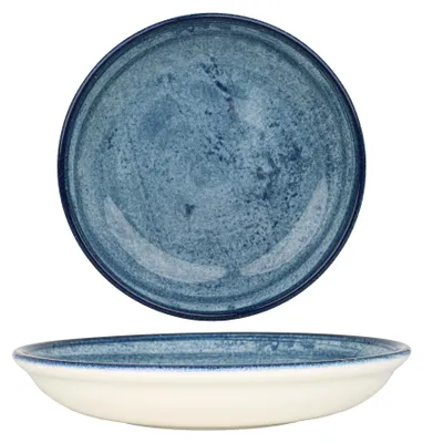 Produktbild von Kütahya Porselen Tiefe Teller - Blue Stone - Porzellan - 21 cm (700cc)