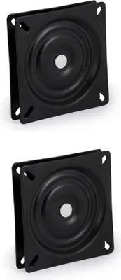 Produktbild von 2x Drehkonsole ohne Arretierung aus Stahl, 360° drehbar, kugelgelagert, für Bootssitz