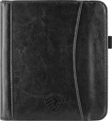Image de Dutch Shield - Luxe strap Case Housse pour Kobo Libra 2 Ebook - Housse à rabat Ereader Housse de protection noire