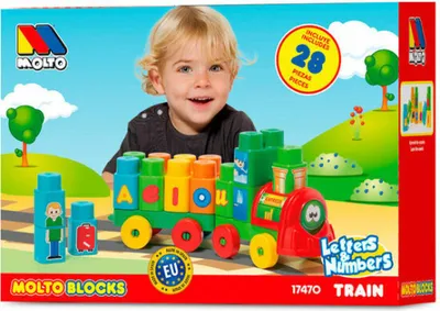 Zdjęcie produktu dla Ciężarówka z klockami Moltó Aeiou Express (28 szt.)