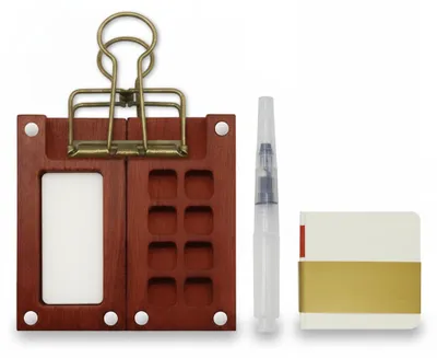 Image de InAndOutdoorMatch - Ensemble de palettes de peinture aquarelle - 8 palettes - Portable, Image générée par une IA