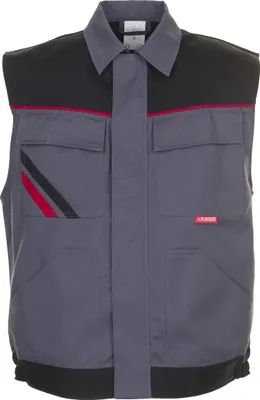 Produktbild von Größe XXL Herren Planam Highline Weste schiefer schwarz rot Modell 2362