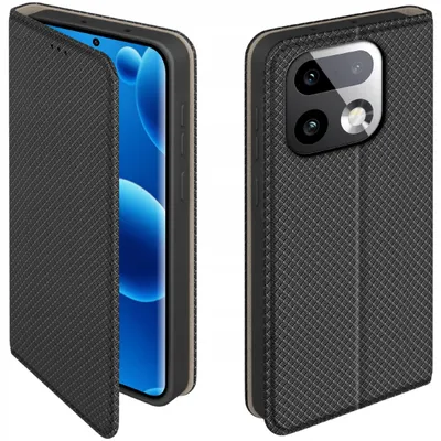 Zdjęcie produktu dla Etui Magnet Do Realme 16 Pro+ Plus 5G Zamykane Czarne Futerał