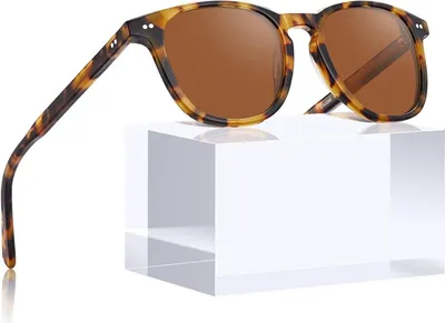 Produktbild von CARFIA Kleine Polarisierte Damen Sonnenbrille Vintage Acetatrahmen Jugendliche