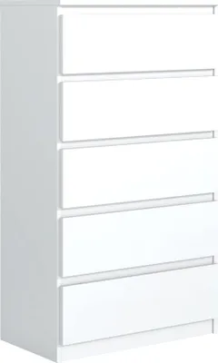 Produktbild von Mobelsta Kommode, Schrank mit Schubladen, Modernes Sideboard, Schubladenschrank, Kommodenschrank, Weiß 70x39x124, 5 cm