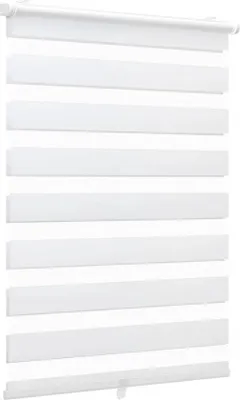 Produktbild von Azomor® Weiß Duo Rollos ohne Bohren mit schnurloses System für einfache Montage 40 x 150 cm
