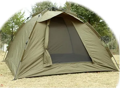 Produktbild von Q-Tac Ruck-Zuck Bivvy 300x300x160cm Anglerzelt Campingzelt mit herausnehmbarem Boden
