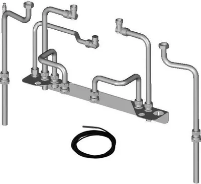 Produktbild von Wolf Anschluss-Set CGB-2/CSW-120 für Aufputzinstallation