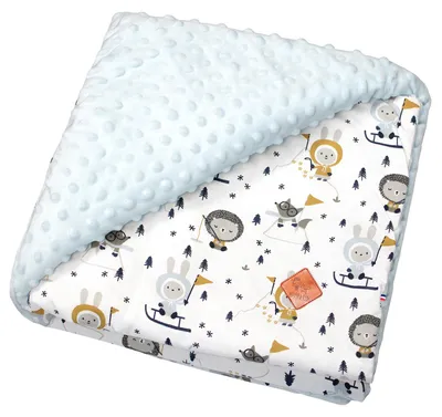Image de Pour enfants, couverture Eskimo - 100 x 70 cm - Bleu | par SEVIRA KIDS