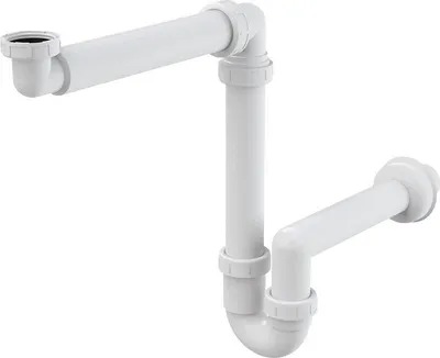 Produktbild von Alcadrain Siphons - Waschtisch-Siphon, Durchmesser 40 mm mit Überwurfmutter, platzsparend A434