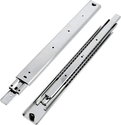 Produktbild von GTV H53 Schubladenschienen Vollauszüge Schubladenauszüge - 53.9 x 800 mm  - 2 mm Starken Verzinkt Stahl - Rollenauszug Teleskopschiene Kugelführung - Schienensystem Belastbar bis 100 Kg 1 Set= 2 Stück