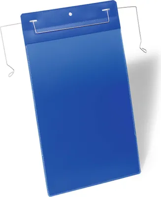 Obrázek produktu pro DURABLE Záv?sná kapsa s drát?ným úchytem A4, na výšku, tmav? modrá, 175307, 50 ks