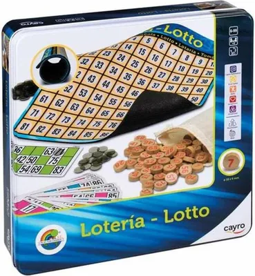 Obrázek produktu pro Cayro kovová krabička loterie hnědá hnědá Jedna velikost