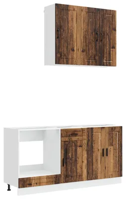 Productafbeelding van vidaXL Keukenelement PORTO, 5 stuks, gerecycled hout en houtvezel